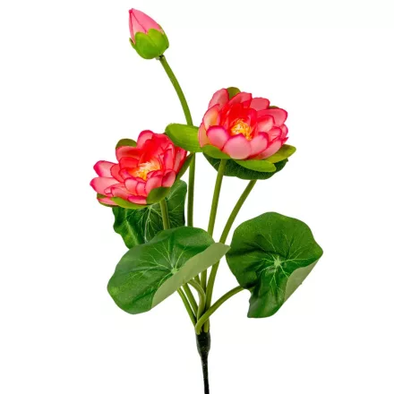 Tavirózsa csokor rózsaszín 3 virágos 37cm