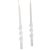 Lakkozott rövid alfa csavart gyertya fehér 235x12mm 8db/csom (db ár)