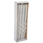 Lakkozott rövid alfa csavart gyertya fehér 235x12mm 8db/csom (db ár)