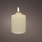 Gyertya LED-es krém D7,5cm M12,5cm