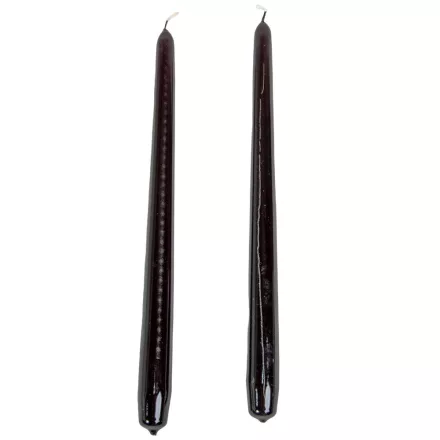 Lakkozott szálas gyertya 290x22mm fekete 10db/csom (db ár)