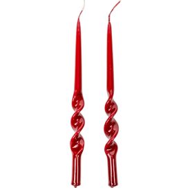   Lakkozott rövid alfa csavart gyertya bordó 235x12mm 8db/csom (db ár)