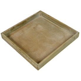 Fa tálca szürkés mosott M4x30x30cm Fa tálca szürkés mosott M4x30x30cm