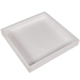 Fa tálca peremmel fehér 30x30x4cm Fa tálca peremmel fehér 30x30x4cm