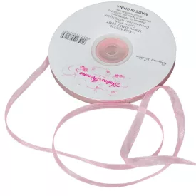 Organza szalag Pink 6mmx50m