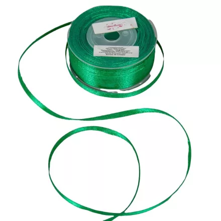 Szatén szalag Dark Green 3mmx50m