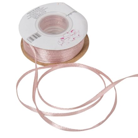 Szatén szalag Dusty pink 3mmx50m