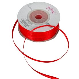Szatén szalag Red 3mmx50m Szatén szalag Red 3mmx50m