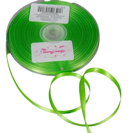 Szatén szalag Apple Green 6mmx50m 