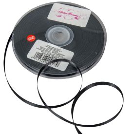Szatén szalag Black 6mmx50m  Szatén szalag Black 6mmx50m