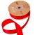 Szatén szalag matt Red 25mmx20m