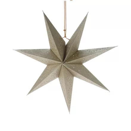 Papír csillag arany 45cm