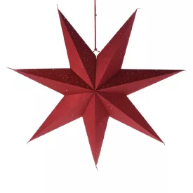 Papír csillag piros 75cm