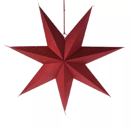 Papír csillag piros 75cm
