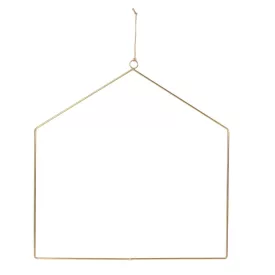Ház forma alu arany 30cm