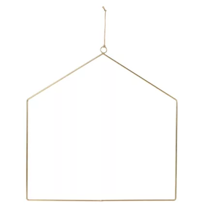 Ház forma alu arany 30cm