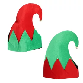 Manó sapka piros-zöld 32cm