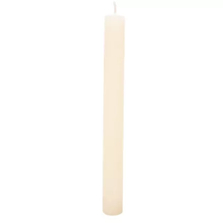 Rusztikus szálas gyertya ivory 20cm 