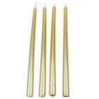 Metál szálas gyertya arany 30cm 4db/csom (db ár)