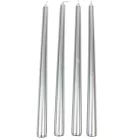 Metál szálas gyertya ezüst 30cm 4db/csom (db ár)