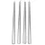 Metál szálas gyertya ezüst 30cm 4db/csom (db ár)