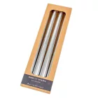 Metál szálas gyertya ezüst 30cm 4db/csom (db ár)