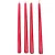 Metál szálas gyertya piros 30cm 4db/csom (db ár)