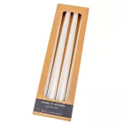 Metál szálas gyertya fehér 30cm 4db/csom (db ár)