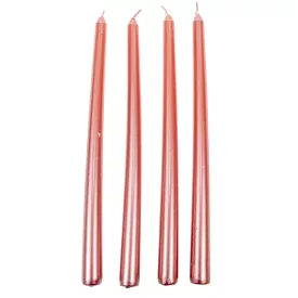 Metál szálas gyertya pink 30cm 4db/csom (db ár)