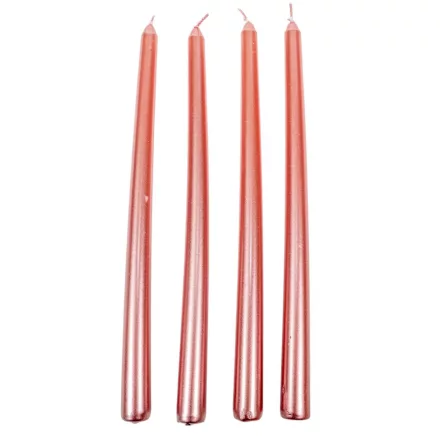 Metál szálas gyertya pink 30cm 4db/csom (db ár)