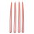 Metál szálas gyertya pink 30cm 4db/csom (db ár)