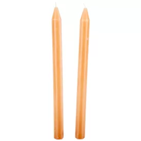 Szálas gyertya hatszög barna 27cm 2db/csom (db ár) 