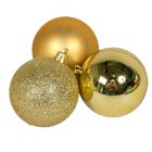 Műanyag gömb arany 6cm 9db-os csomag