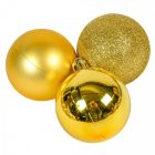 Műanyag gömb arany 5cm 12db-os csomag
