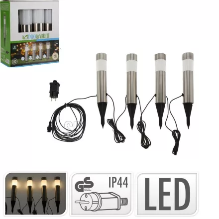 LED lámpa leszúrós 33cm 4db leszúrós lámpa egy csomagban