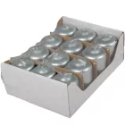 Metál adventi gyertya 40x60 mm ezüst 12db/csom (db ár)