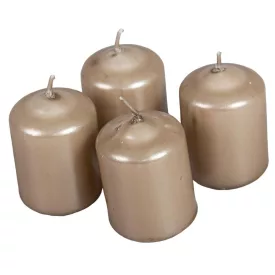 Metál adventi gyertya 40x60 mm homok 4db/csom (db ár)