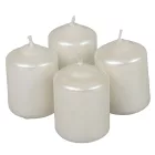 Metál adventi gyertya 40x60 mm ivory 12db/csom (db ár)