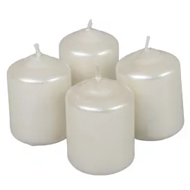 Metál adventi gyertya 40x60 mm ivory 12db/csom (db ár)