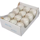 Metál adventi gyertya 40x60 mm ivory 12db/csom (db ár)