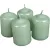 Metál adventi gyertya 40x60 mm menta 4db/csom (db ár)