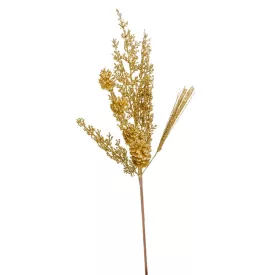 Glitteres ág arany 68cm