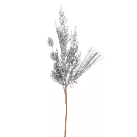 Glitteres ág ezüst 68cm