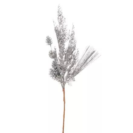 Glitteres ág ezüst 68cm