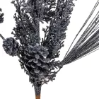 Glitteres ág grafit 68cm