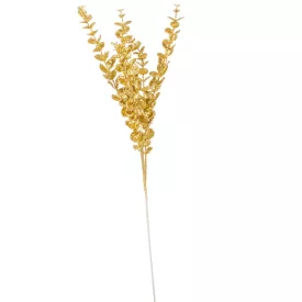 Glitteres eukaliptusz ág arany 83cm