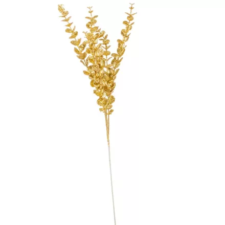 Glitteres eukaliptusz ág arany 83cm