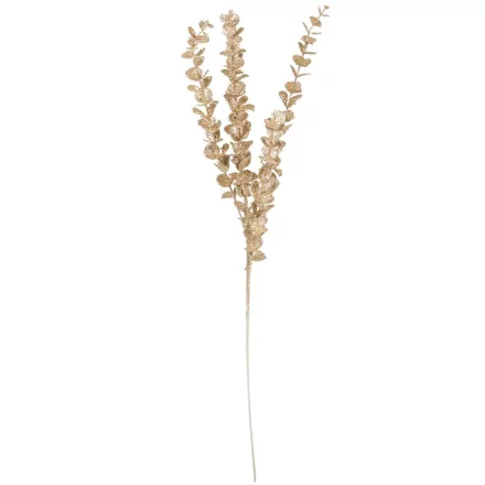 Glitteres eukaliptusz ág pezsgő 83cm