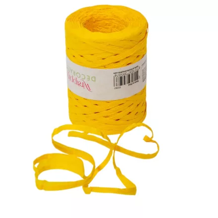 Kötöző szalag natúr sárga 5mm x 200m