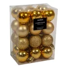 Műanyag gömb arany 3cm 24db-os